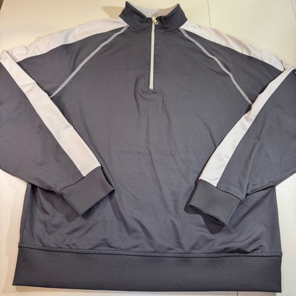 FOOTJOY Performance Sweater Mens Medium 1/4 Zip Stretch Blend Golf